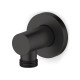 Coude mural noir mat pour flexible de douchette