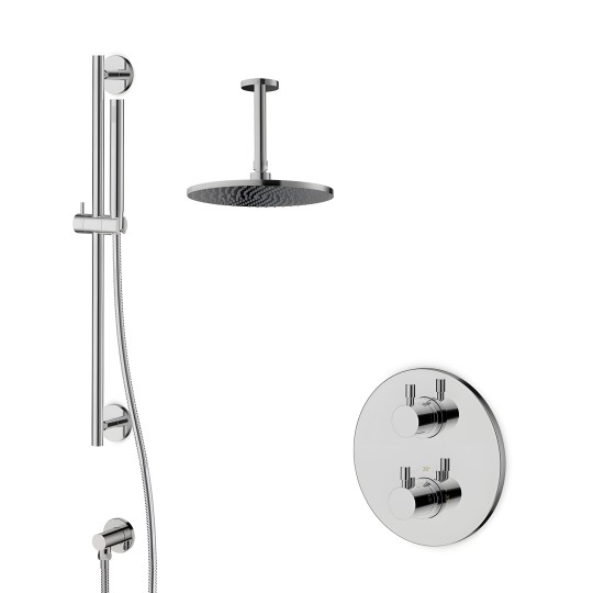 Pack douche encastré thermostatique chromé LOOP 8
