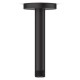 Bras de douche vertical 14 cm en laiton noir mat