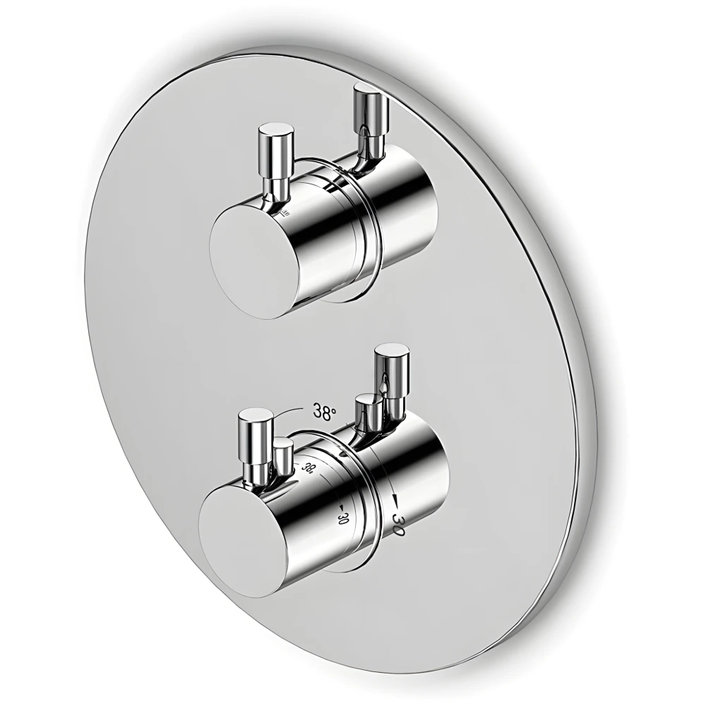 Mitigeur thermostatique mural 3 sorties pour douche