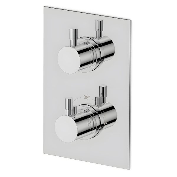 Mitigeur thermostatique mural 3 sorties pour douche