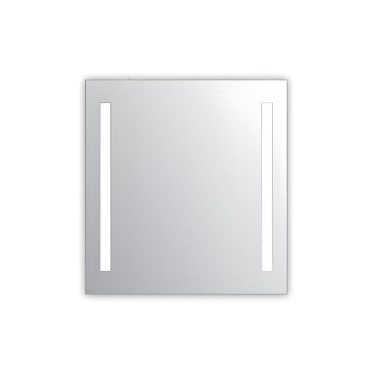 Miroir salle de bain VISIO 70x75 cm avec rétroéclairage LED et prises électriques