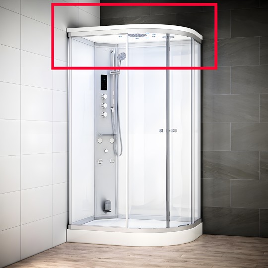 Toit SILVER 120 GAUCHE ASYMETRIQUE HAMMAM