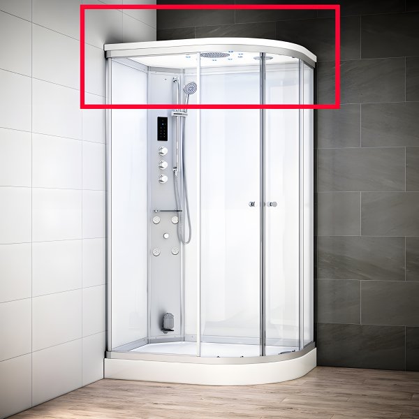 Toit SILVER 120 GAUCHE ASYMETRIQUE HAMMAM