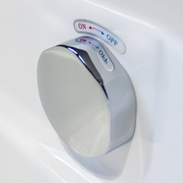 Commande de bonde chromée