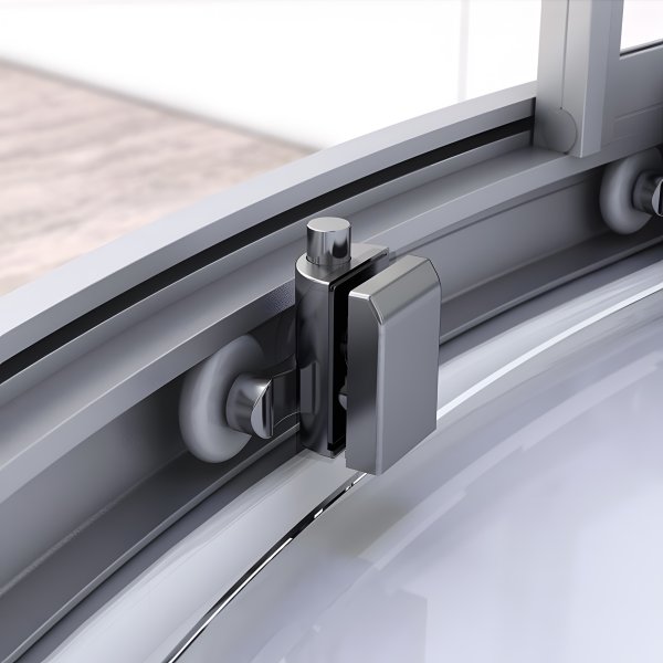 Roulettes doubles en téflon montées sur roulements à billes