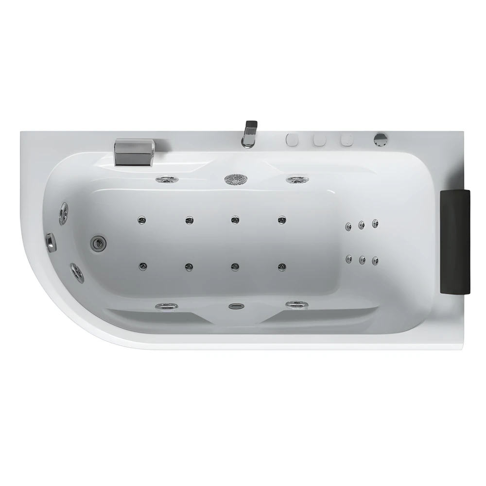 Vue supérieure IRIS DROITE IMASSAGE 170x85 cm