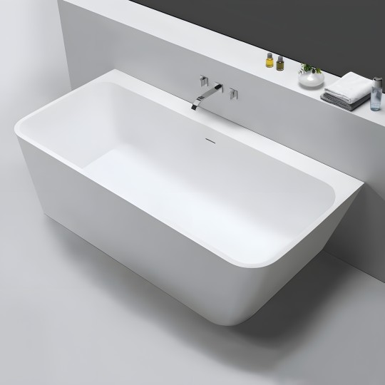 Baignoire semi-ilot LOVE 150 MATE Solid Surface
