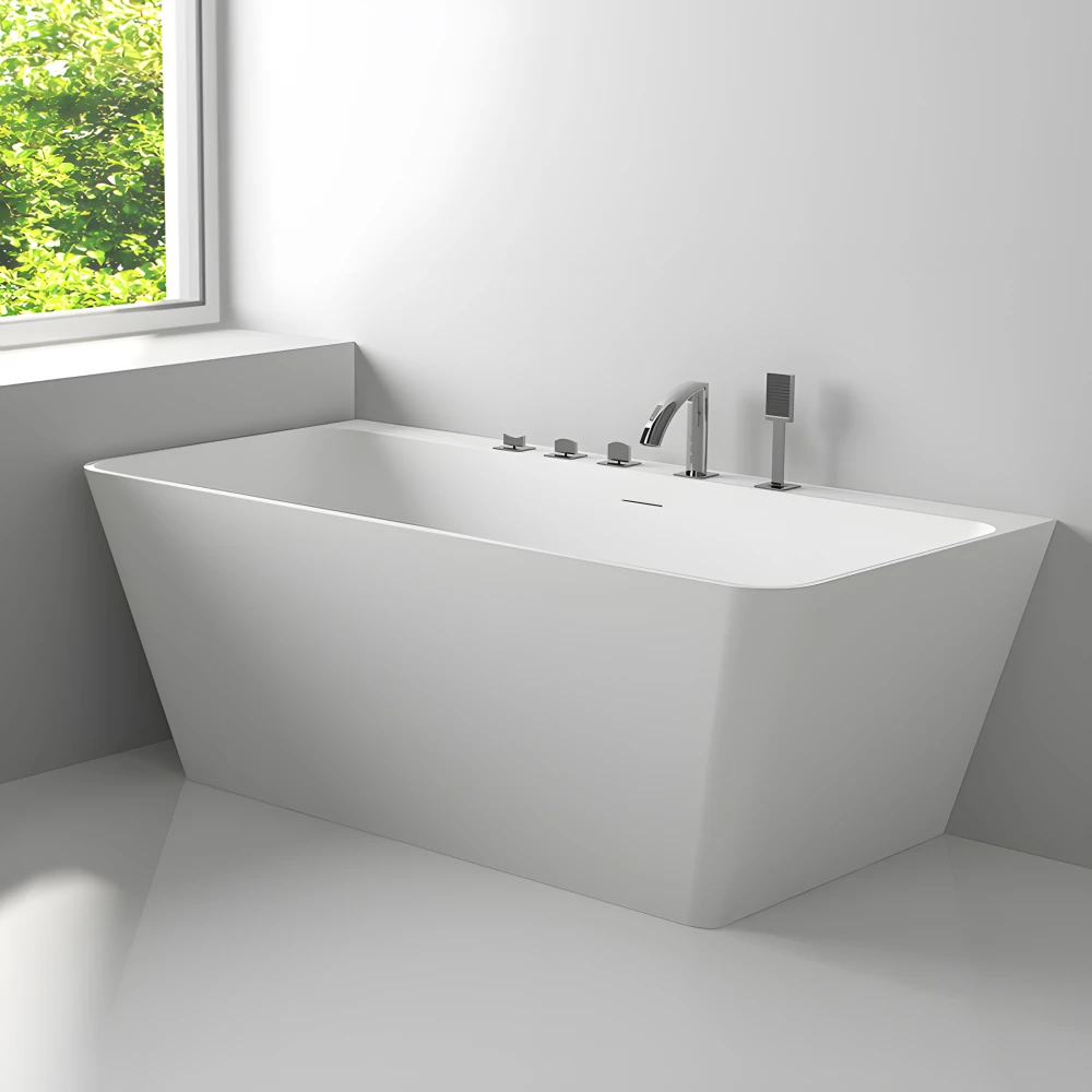 Baignoire semi-ilot LOVE 180 MATE Solid Surface