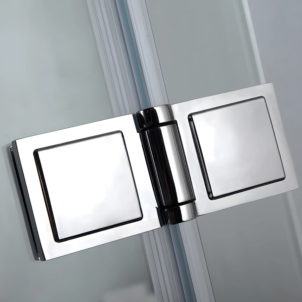 Charnières de porte en laiton chromé