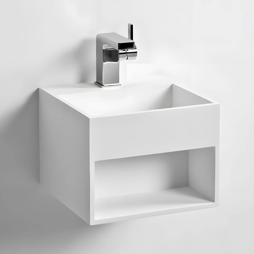 Matériau minéral massif agréable et chaud au toucher (finition matte)