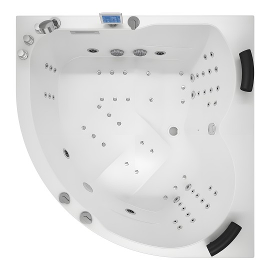 Vue supérieure AQUA DROITE IPOWER 150x150 cm