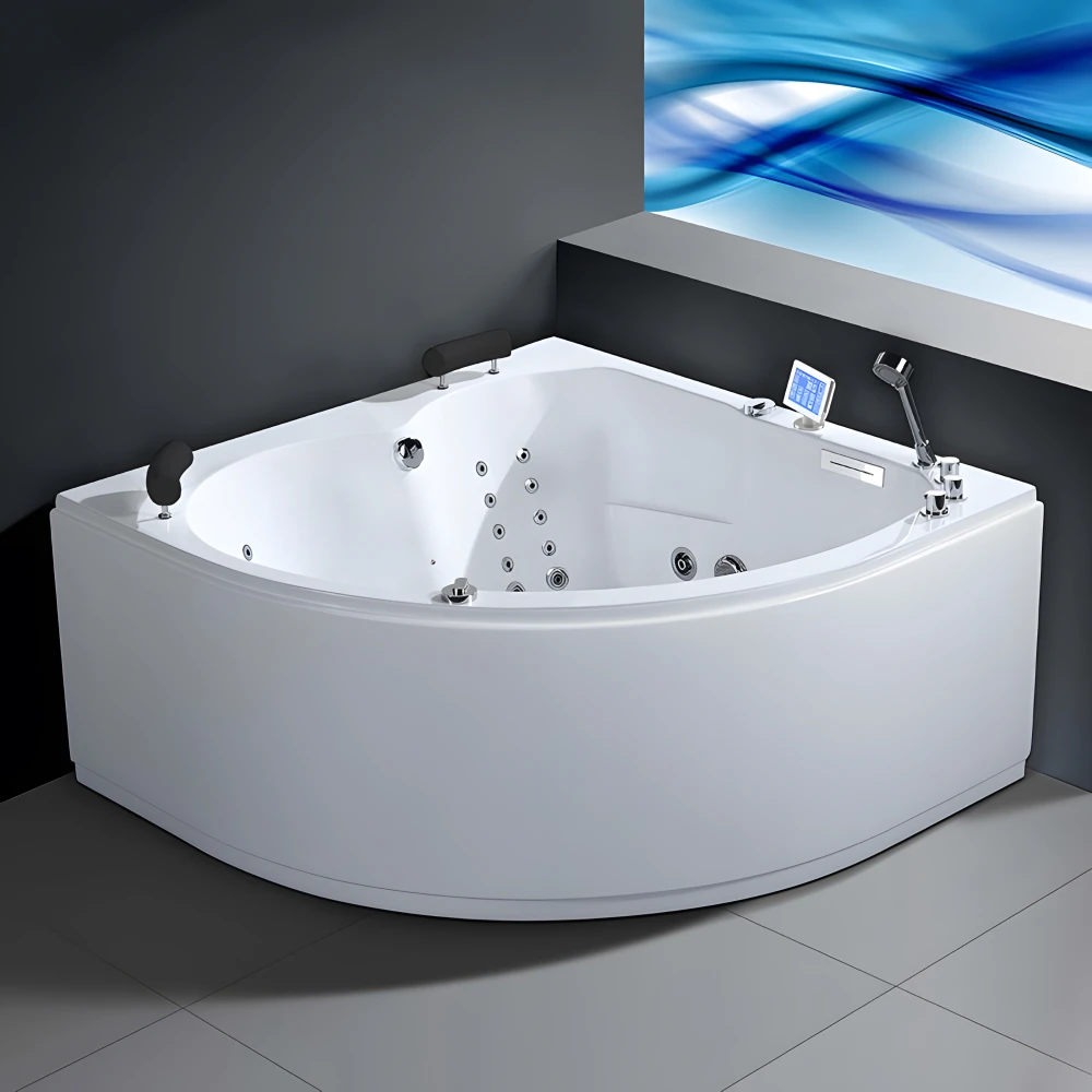 Baignoire balnéothérapie AQUA GAUCHE IDYNAMIC 150x150 cm