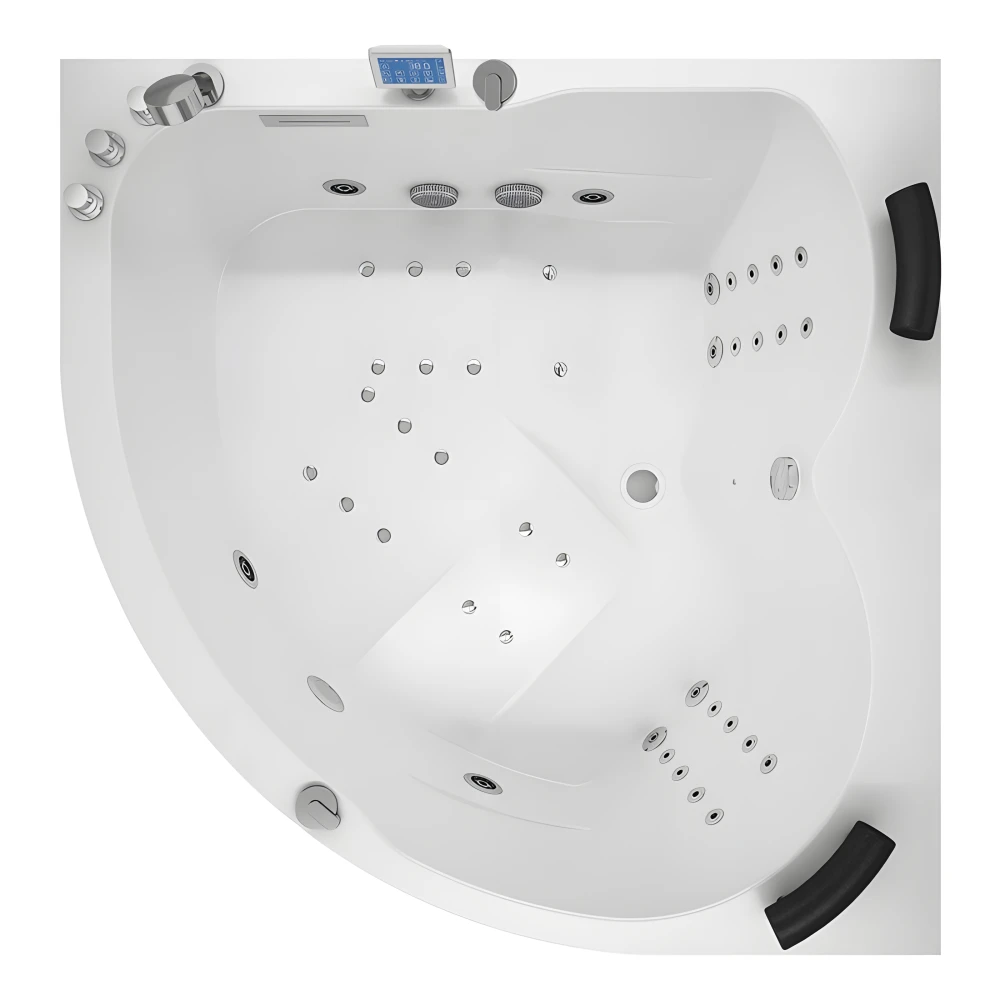 Vue supérieure AQUA DROITE IDYNAMIC 150x150 cm