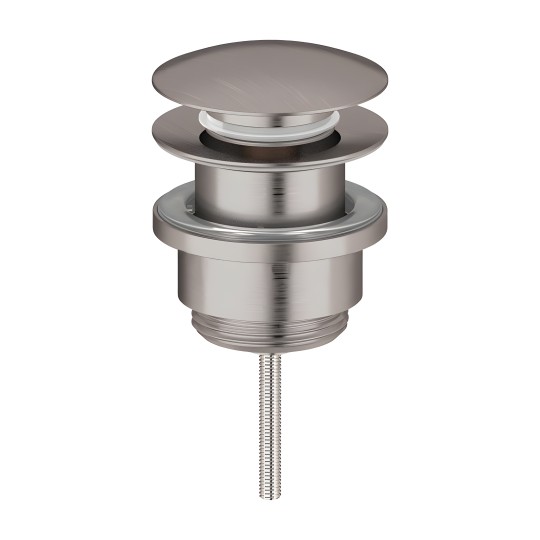 Bonde de vidage clic-clac inox brossé