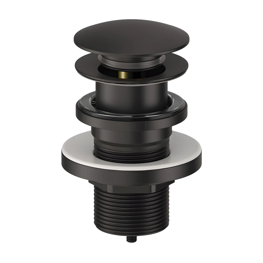 Bonde de vidage POP-UP noir mat