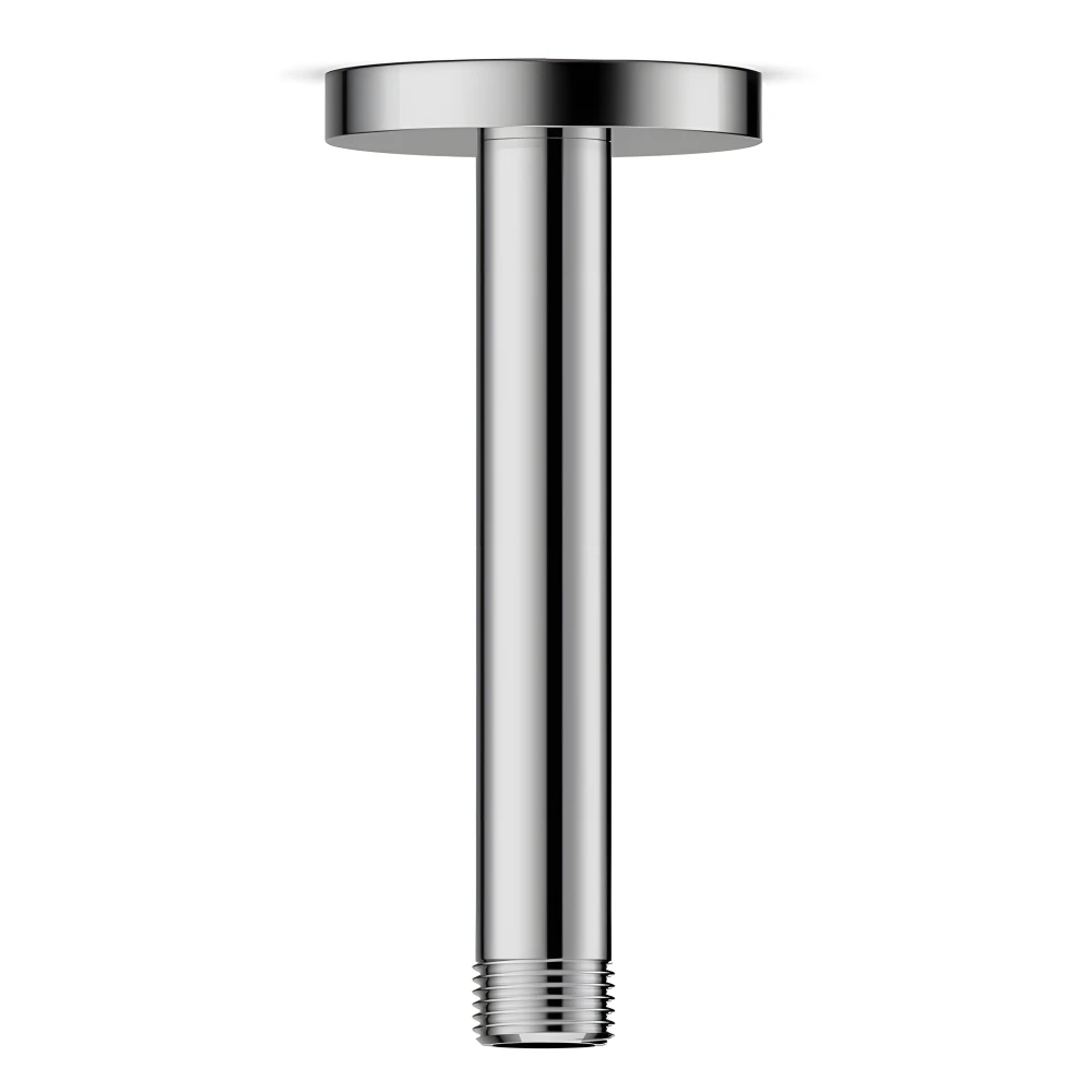 Bras vertical en laiton chromé pour alimentation douche de tête