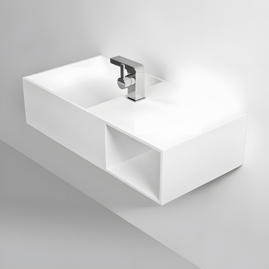 Vasque KUBE 80 en Solid Surface