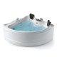 Baignoire balnéothérapie VENISE DROITE IMASSAGE 150x150 cm