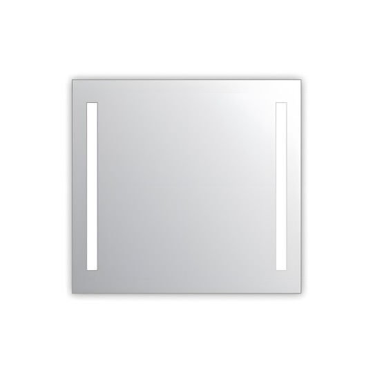 Miroir salle de bain VISIO 80x75 cm avec rétroéclairage LED et prises électriques
