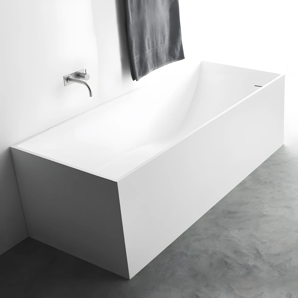 Baignoire ilot SQUARE 170 MATE Solid Surface