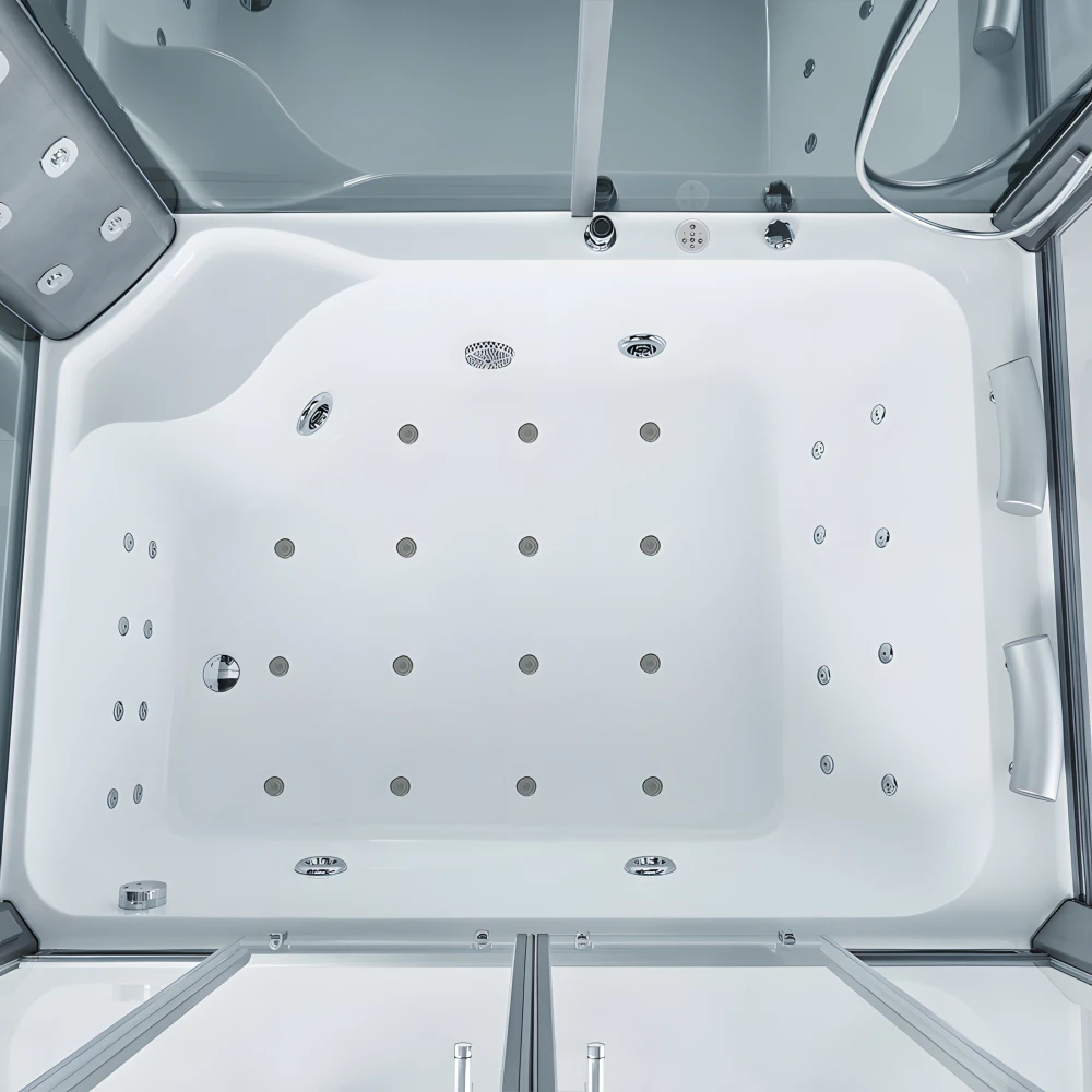 Baignoire balnéothérapie 2 places 170 x 120 cm