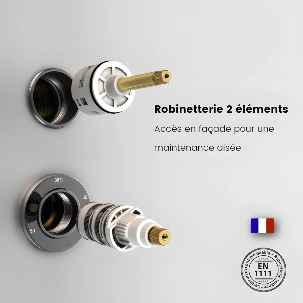 Éléments accessibles en façade pour un entretien aisé