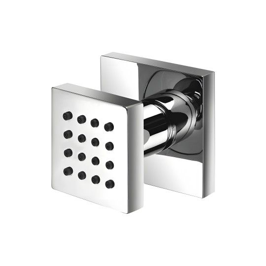 Buse hydromassante murale carrée