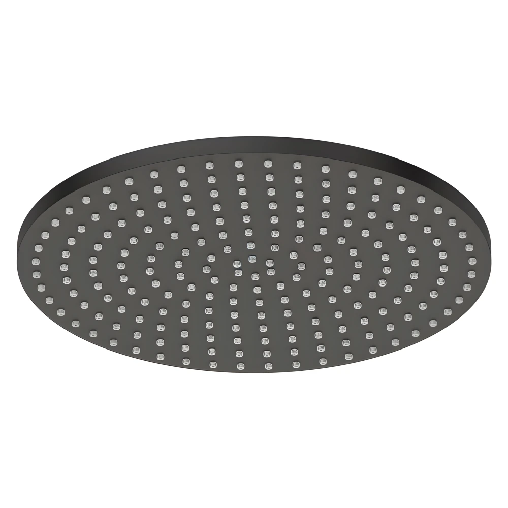 Douche de tête ø﻿﻿﻿ 25 cm en laiton noir mat